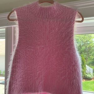 F21 fluffy crop top